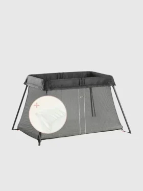 Lot lit de voyage Babybjorn Light et drap-housse