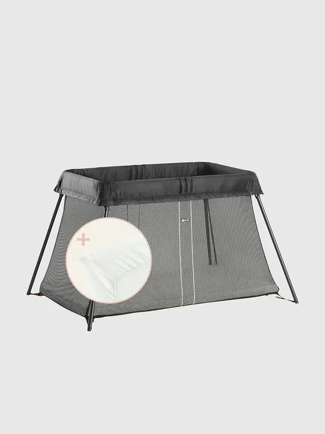 Lot lit de voyage Babybjorn Light et drap-housse