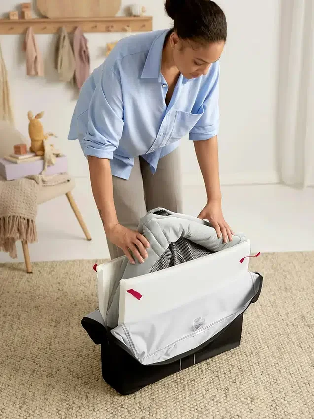 Lot lit de voyage Babybjorn Light et drap-housse