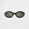 Lunettes de soleil ovales rétro pour enfants