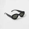 Lunettes de soleil ovales rétro pour enfants