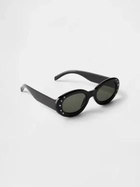 Lunettes de soleil ovales rétro pour enfants