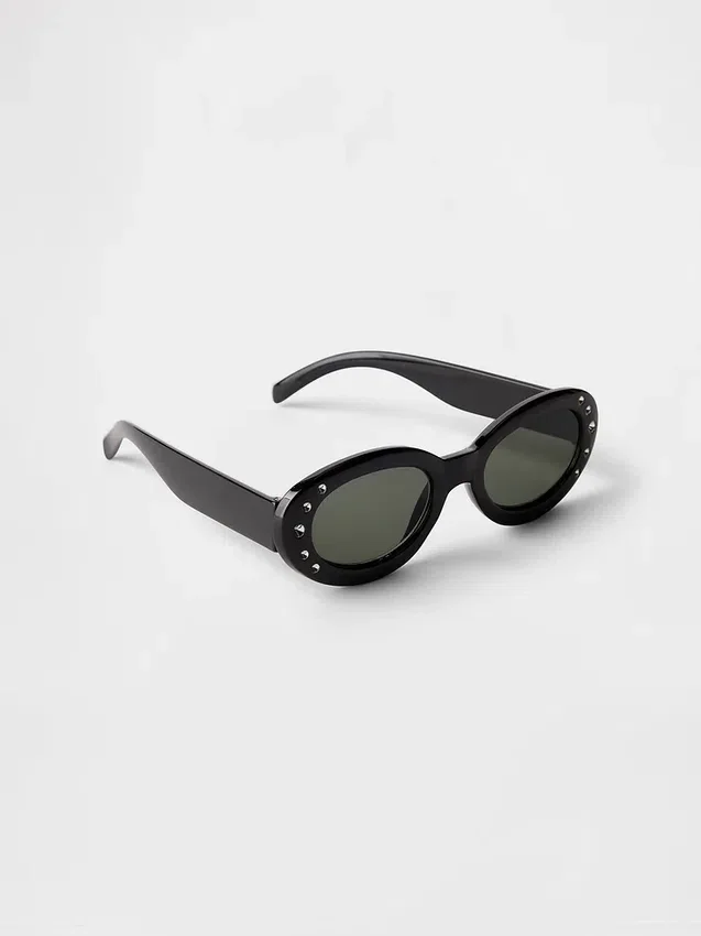 Lunettes de soleil ovales rétro pour enfants