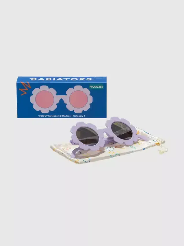 Lunettes de soleil polarisées Babiators pour tout-petits et enfants, motif fleur