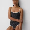 Maillot de bain à encolure dégagée