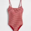 Maillot de bain à encolure dégagée