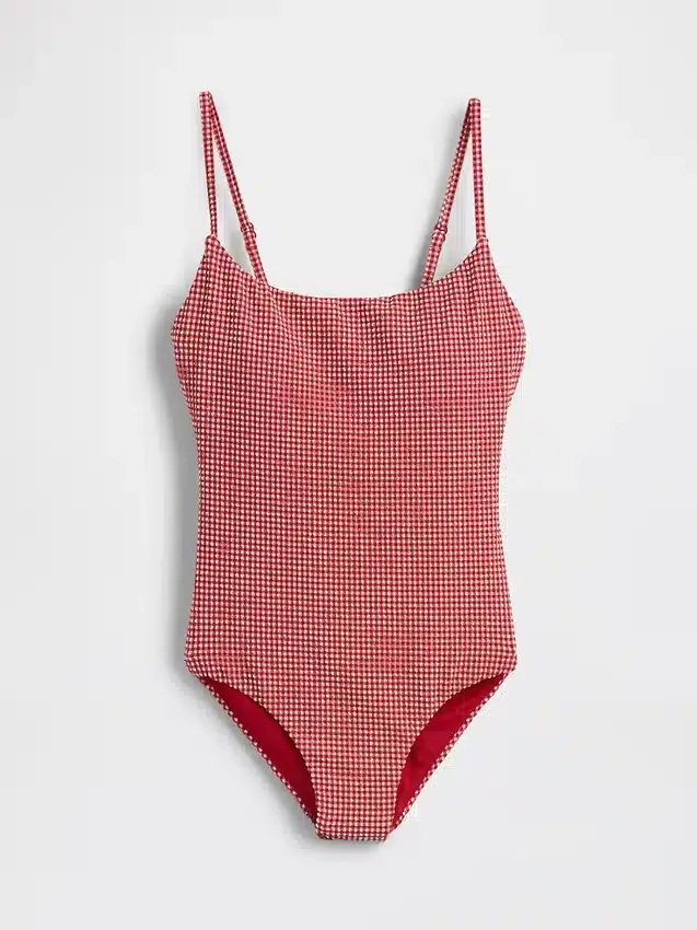 Maillot de bain à encolure dégagée