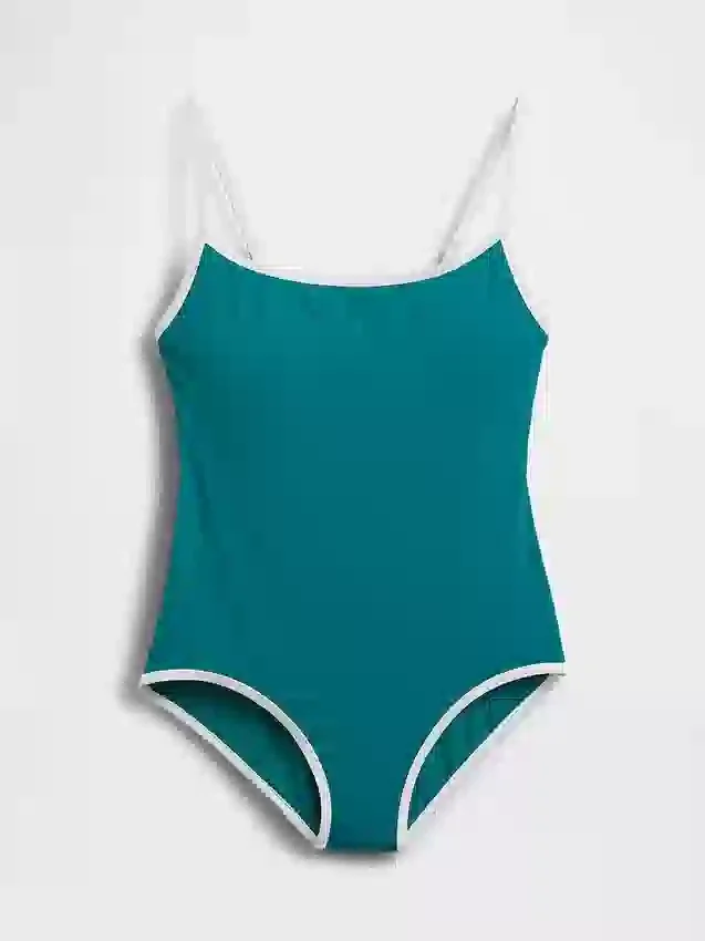 Maillot de bain à encolure dégagée