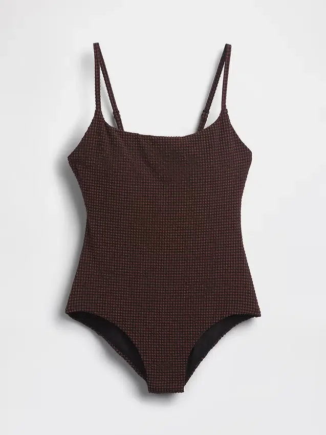 Maillot de bain à encolure dégagée