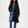 Manteau Chesterfield en laine mélangée