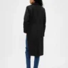 Manteau Chesterfield en laine mélangée