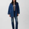 Manteau de voiture oversize en denim