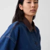 Manteau de voiture oversize en denim