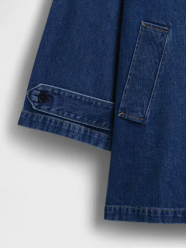 Manteau de voiture oversize en denim