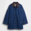Manteau de voiture oversize en denim