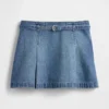 Mini-jupe en denim avec ceinture