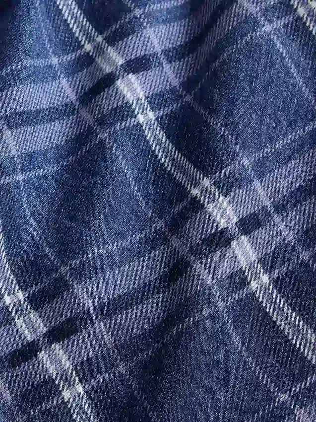 Mini-jupe en jean à carreaux