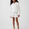 Mini-jupe en jean à volants pour enfant