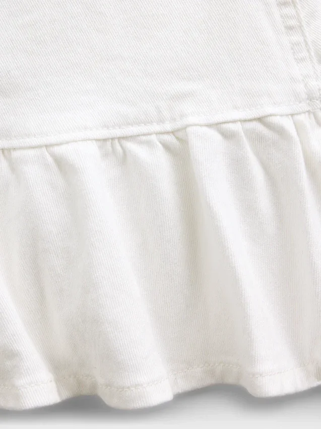Mini-jupe en jean à volants pour enfant