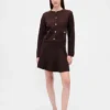 Mini-jupe en pull plissé