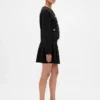 Mini-jupe en pull plissé