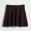 Mini-jupe en pull plissé