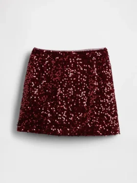 Mini-jupe à paillettes pour enfant