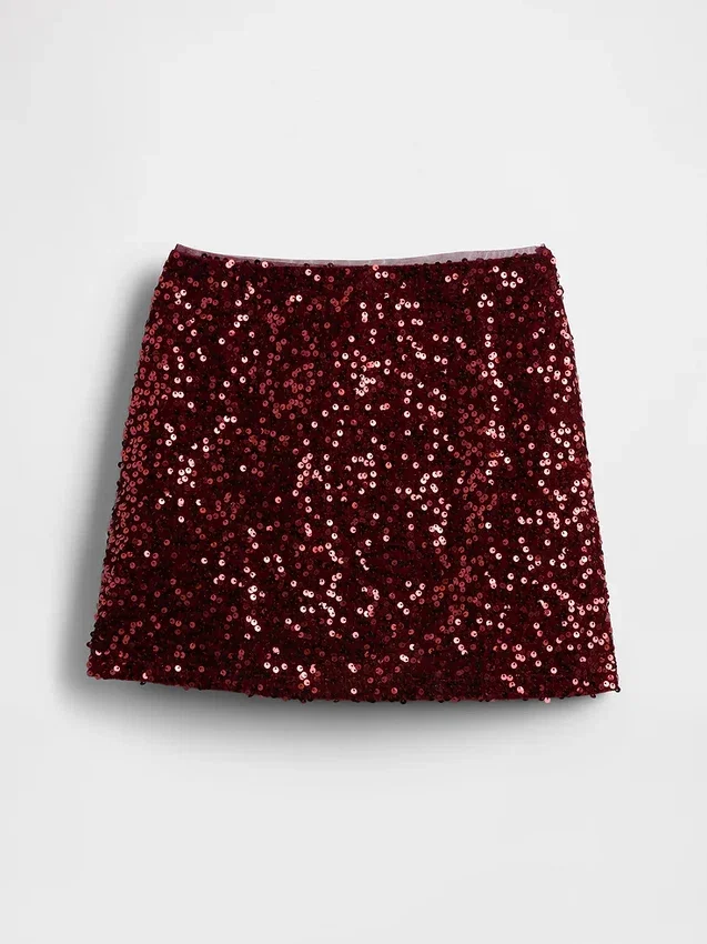 Mini-jupe à paillettes pour enfant
