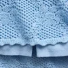 Mini-jupe-pull en coton 100 % à motif pointelle
