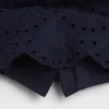 Mini-jupe-short en dentelle ajourée