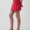 Mini-jupe-short en mélange de lin