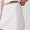 Mini-jupe-short en mélange de lin