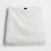 Mini-jupe-short en mélange de lin avec bordure en dentelle