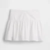 Mini-jupe-short en popeline à taille basse