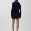 Mini-jupe-short en tricot torsadé 100 % coton