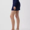 Mini-jupe-short en tricot torsadé 100 % coton
