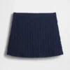 Mini-jupe-short en tricot torsadé 100 % coton