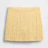 Mini-jupe-short en tricot torsadé 100 % coton