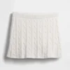 Mini-jupe-short en tricot torsadé 100 % coton