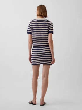 Mini-jupe-short facile à enfiler en crochet 100 % coton