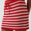 Mini-jupe-short facile à enfiler en crochet 100 % coton