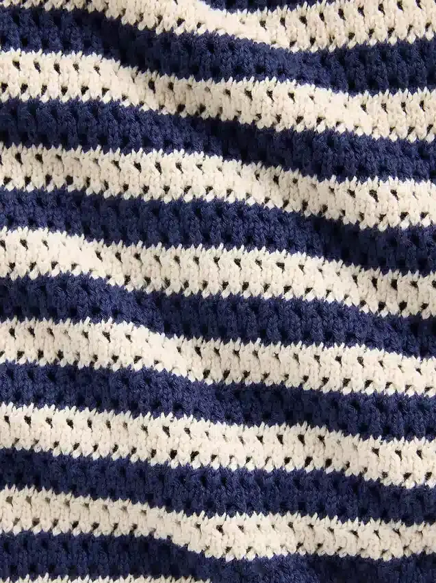 Mini-jupe-short facile à enfiler en crochet 100 % coton