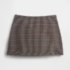 Mini-jupe-short à motif chevrons