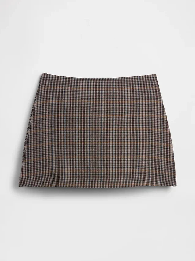 Mini-jupe-short à motif chevrons