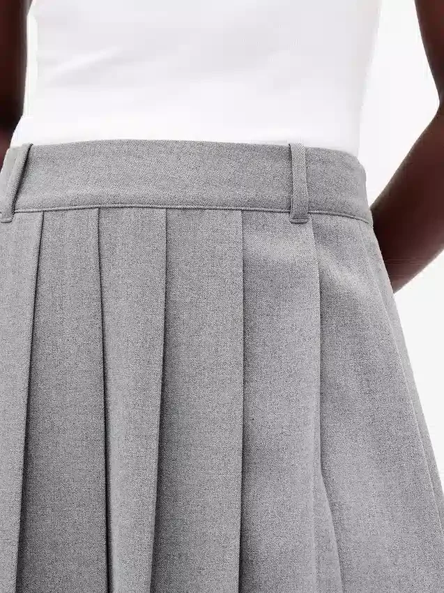 Mini-jupe-short plissée