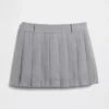 Mini-jupe-short plissée