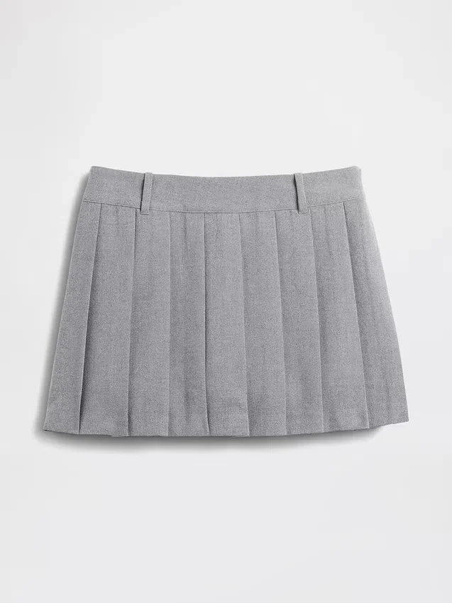 Mini-jupe-short plissée