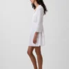 Mini-robe à bordures en dentelle