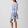 Mini-robe à bordures en dentelle