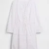 Mini-robe à bordures en dentelle